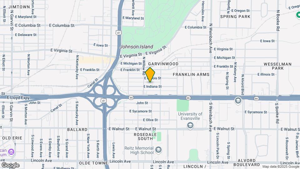1414 E Indiana St Map and Location Details