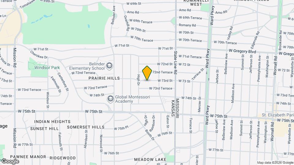 2301 W 73rd St Map and Location Details