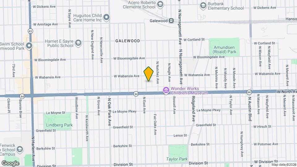 1637 N Nashville Ave Mapa y Detalles de la Ubicación