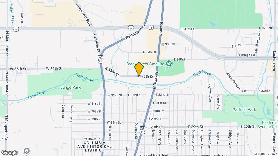 207 E 35th St Mapa y Detalles de la Ubicación