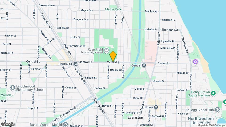 1408 Central St Map and Location Details