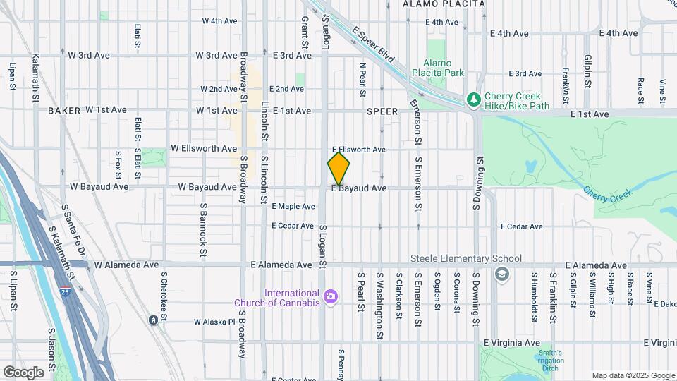 101 S Pennsylvania St Map and Location Details