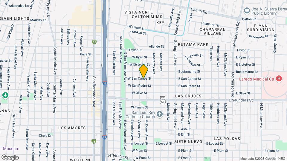 205 W San Carlos St Map and Location Details