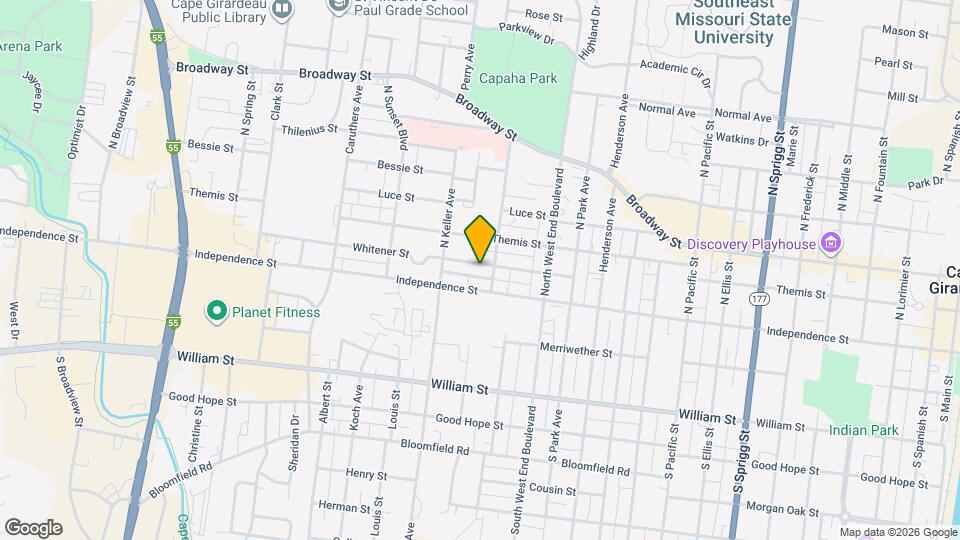 1511 Whitener St Map and Location Details