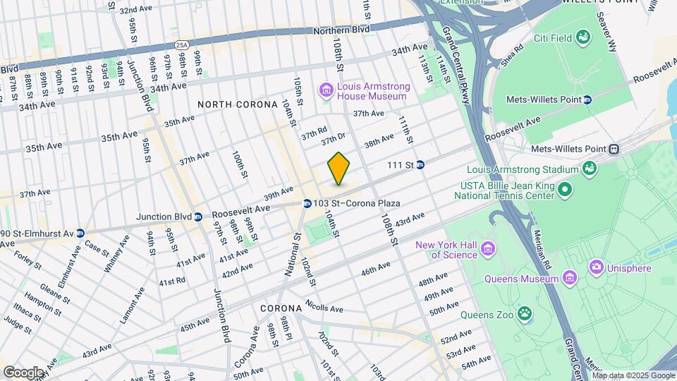104-29 Roosevelt Ave Map and Location Details