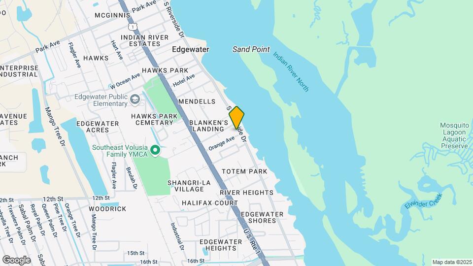 1110 S Riverside Dr Map and Location Details
