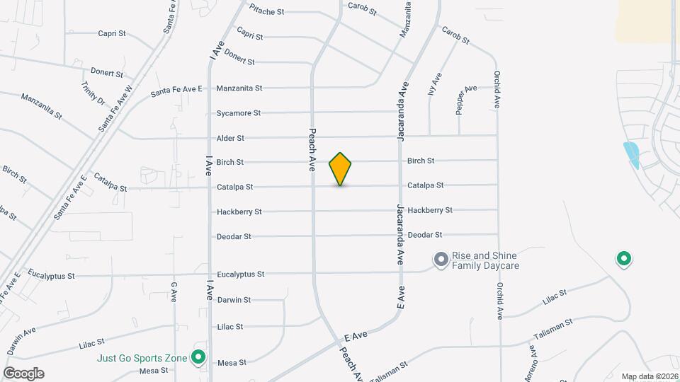 18063 Catalpa St Mapa y Detalles de la Ubicación