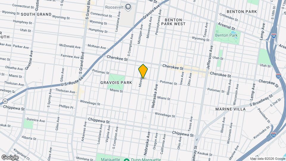 3024 Potomac St Map and Location Details