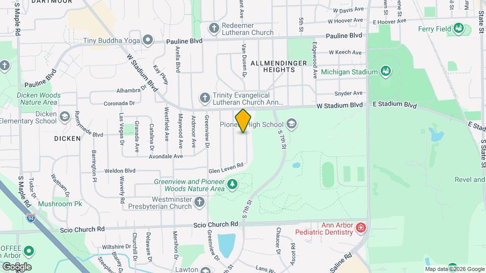 1510 Woodland Dr Map and Location Details