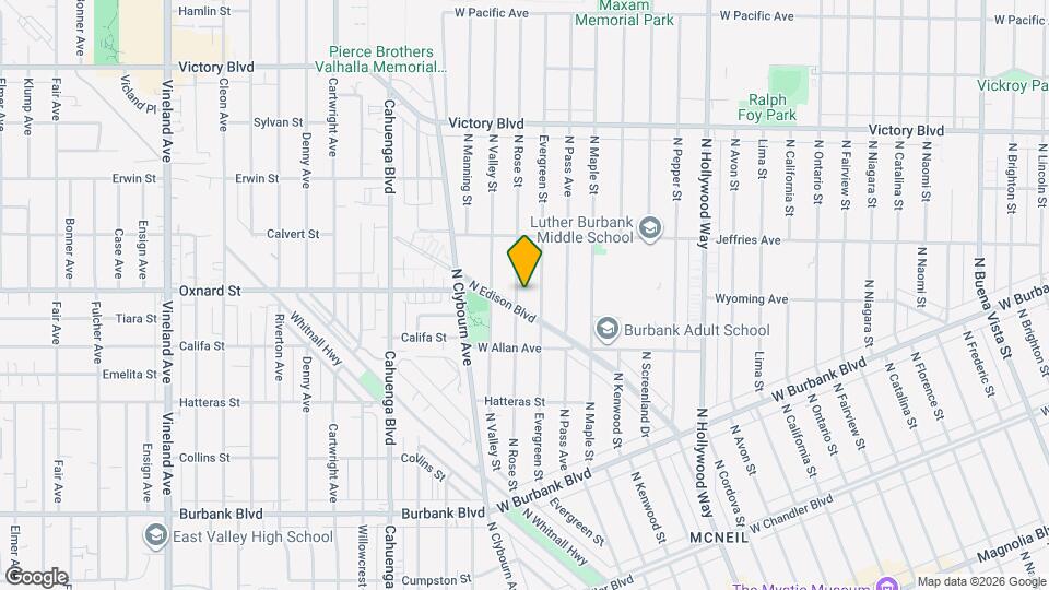 1704 N Rose St Map and Location Details