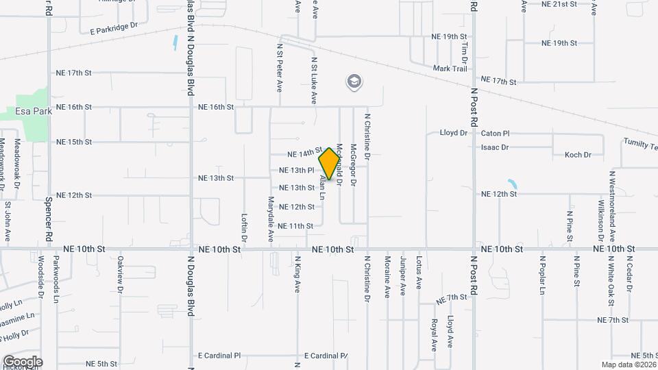 1400 Alan Ln Map and Location Details