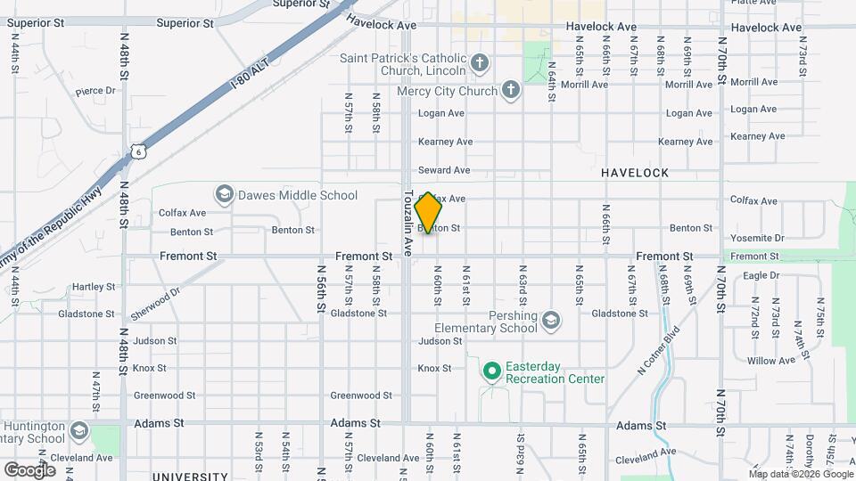 3619 N 60th St Map and Location Details