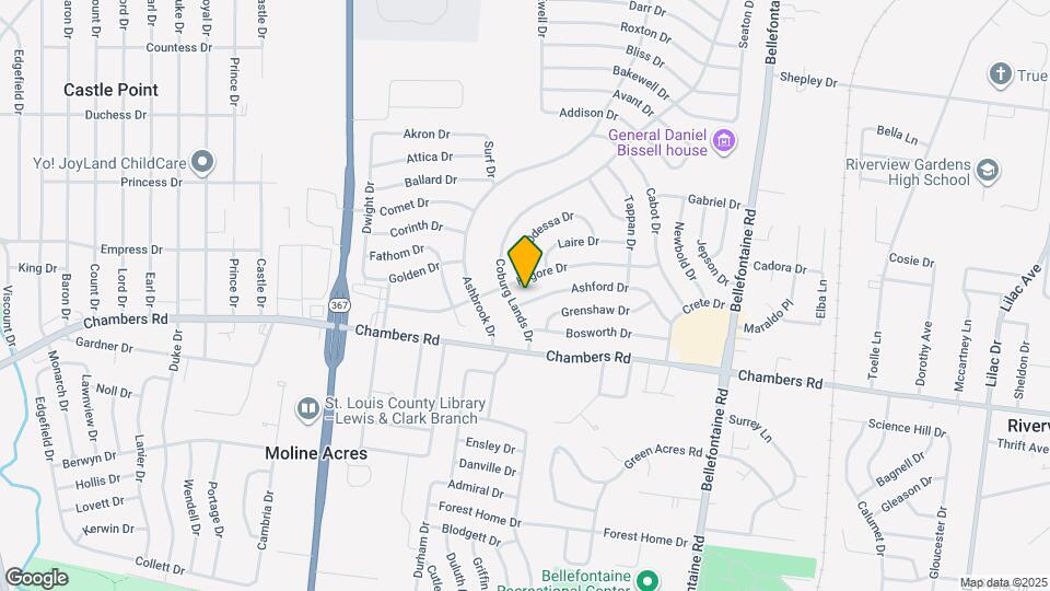 1247 Ashford Dr Map and Location Details