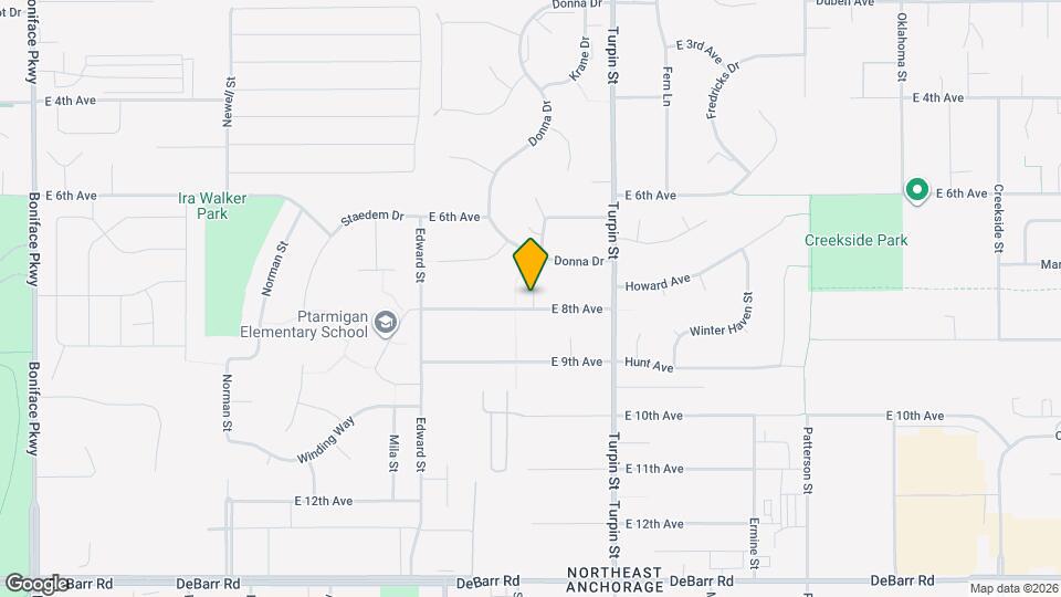 6511 E 8th Ave, Unit #4 Map and Location Details