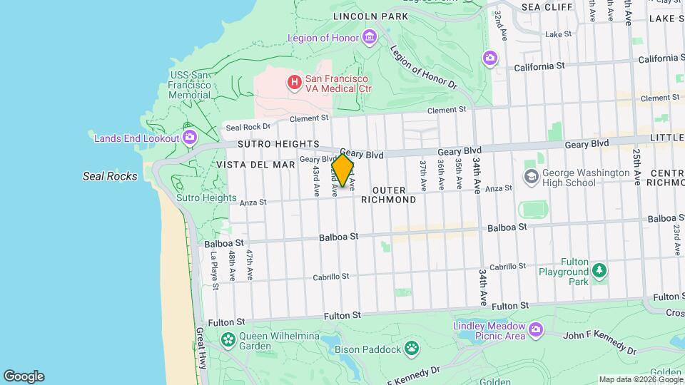 5032 Anza St, Unit A Map and Location Details