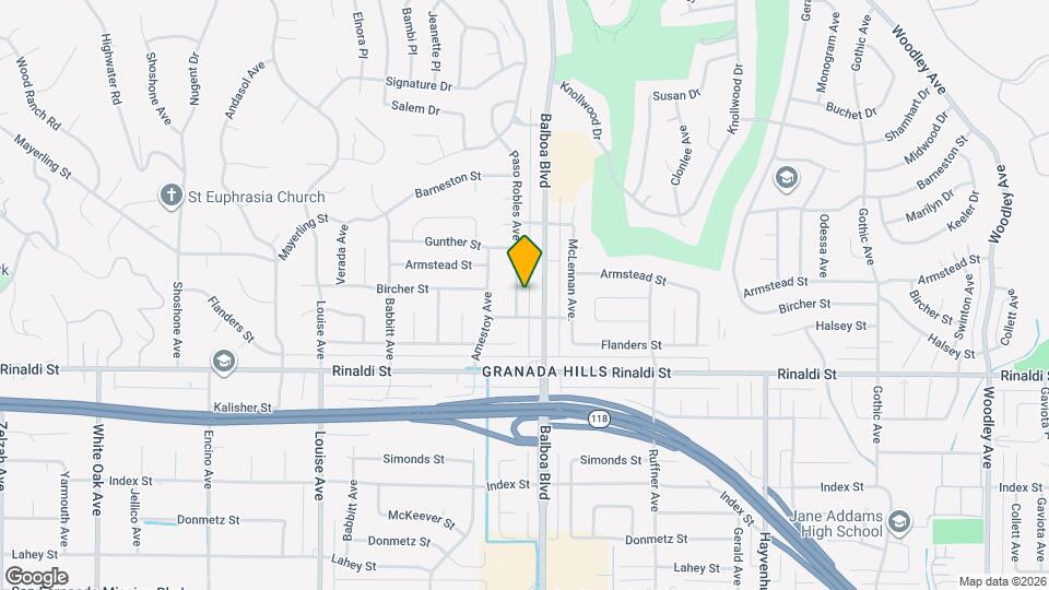 11624 Paso Robles Ave Map and Location Details