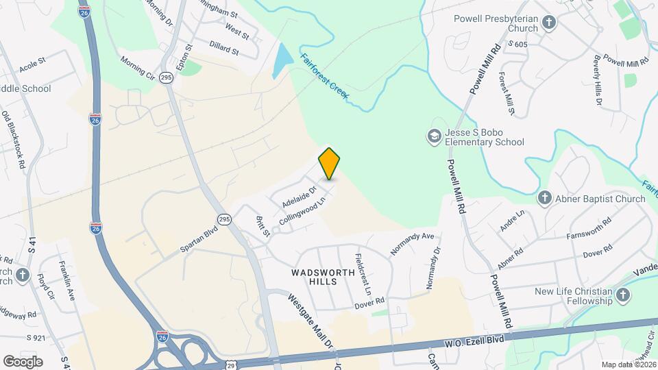 303 Collingwood Ln Map and Location Details