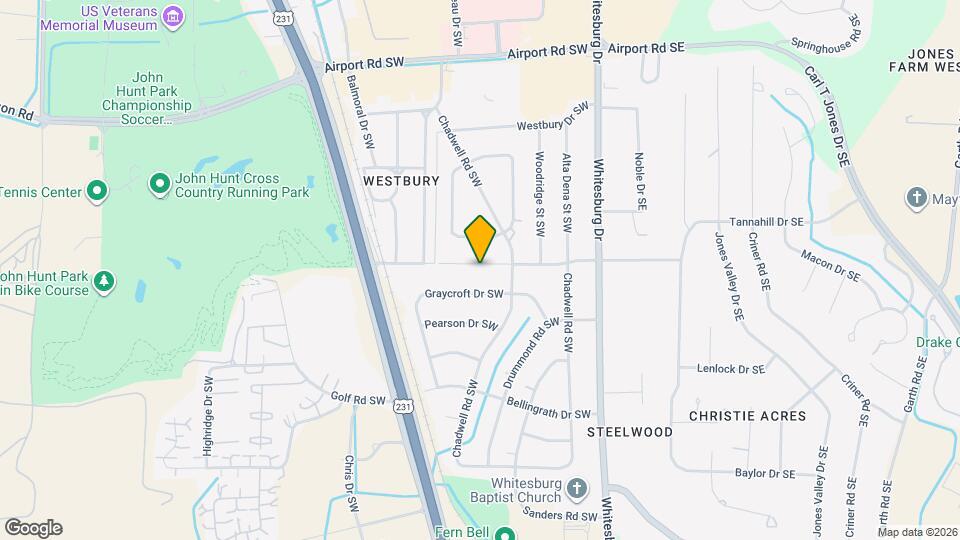 207 Jones Valley Dr SW Map and Location Details