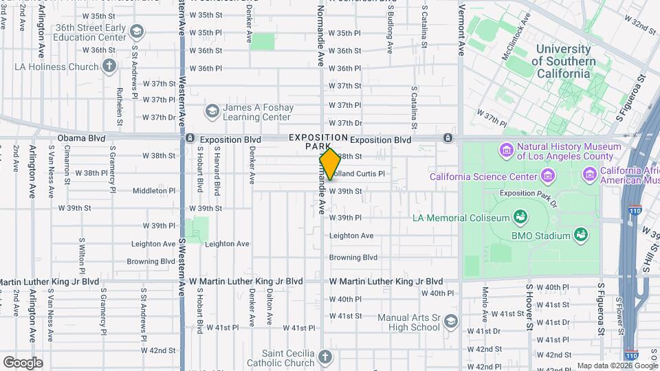 1275 W 39th St Map and Location Details