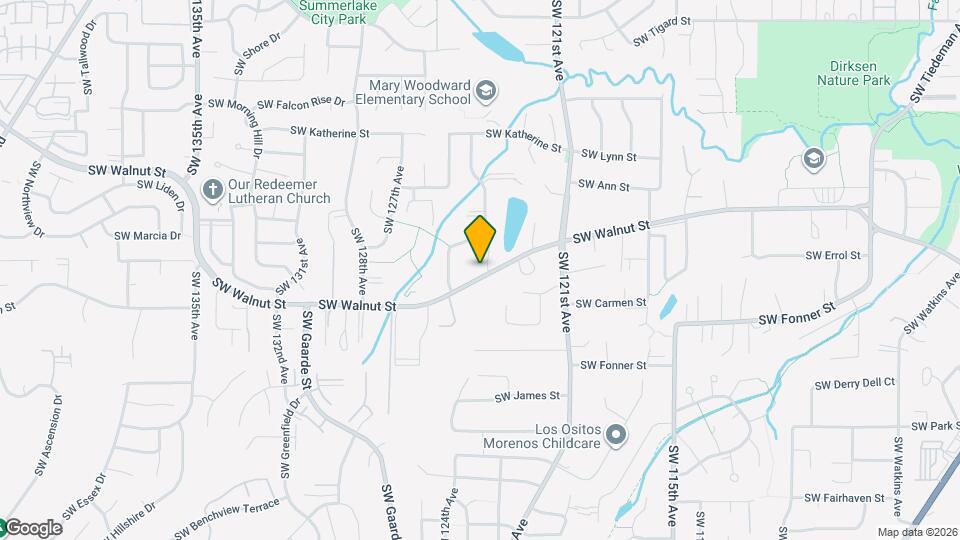 12355 SW Walnut St Map and Location Details