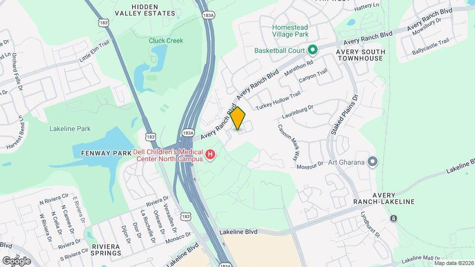 9019 N Lake Creek Pkwy, Unit 2105 Map and Location Details
