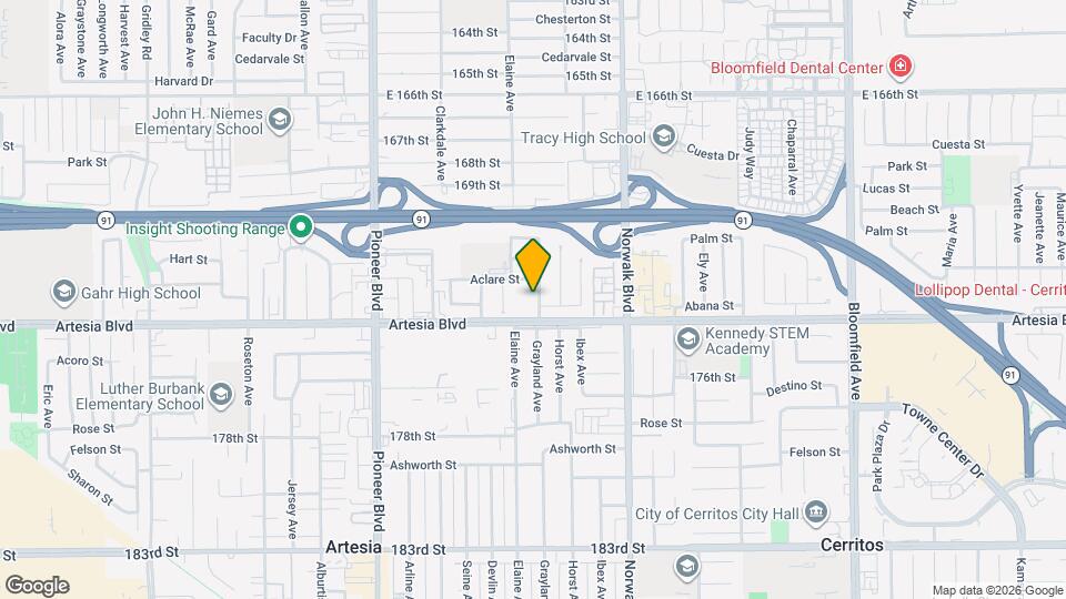 17323 Grayland Ave Map and Location Details