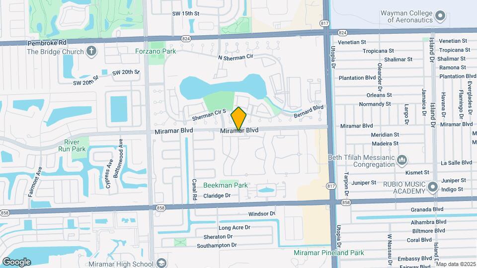 8433 SW 25th Ct Map and Location Details