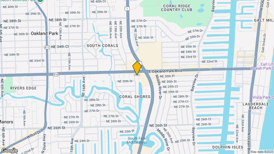 3030 NE 21st Terrace Map and Location Details