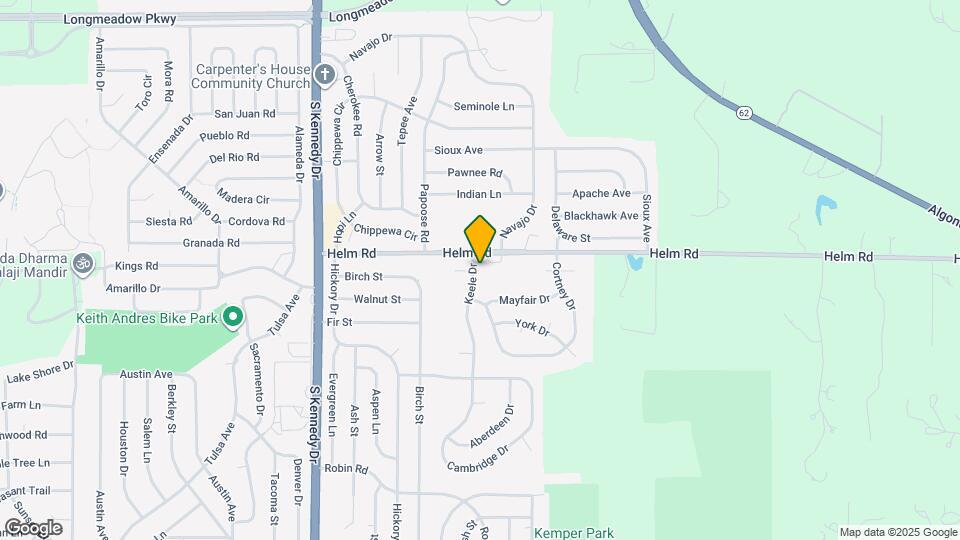 1404 Keele Dr Mapa y Detalles de la Ubicación