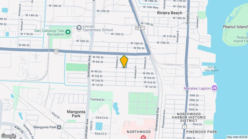 809 W 5th St Map and Location Details