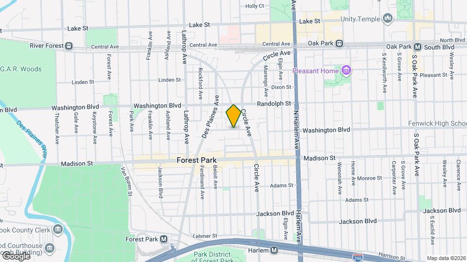 7428 Washington St Map and Location Details