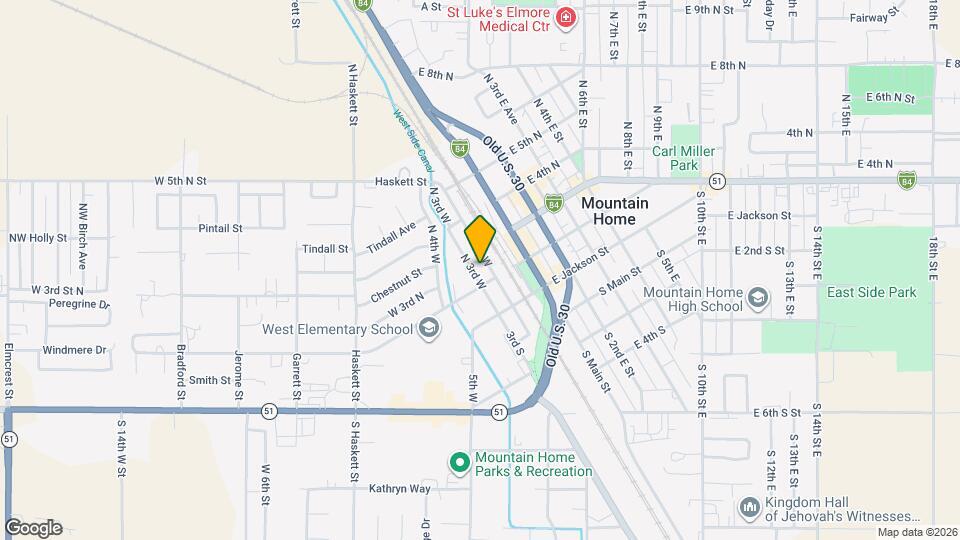 240 N 3rd W Map and Location Details