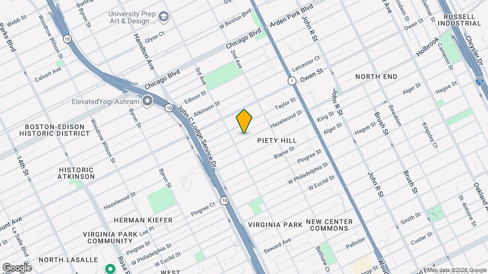 718 Hazelwood St, Unit 1 Map and Location Details