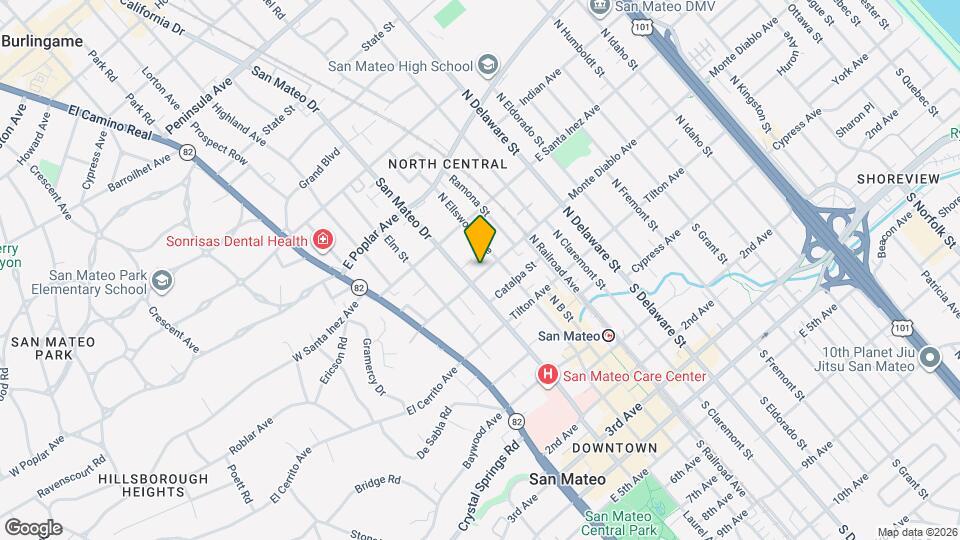 205 Monte Diablo Ave Map and Location Details