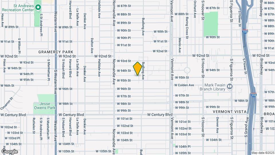 1219 W 95th St Map and Location Details