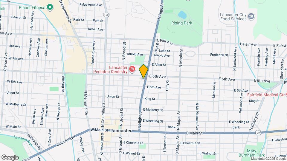 521 N High St Map and Location Details