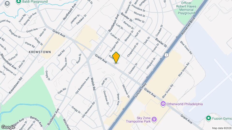 9513 Hoff St Map and Location Details