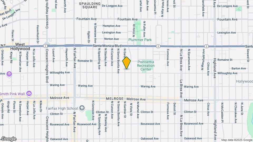 904 N Gardner St Map and Location Details