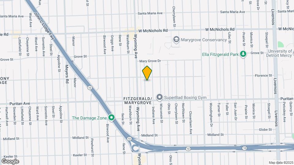 16224 Kentucky St, Unit Top 2 Mapa y Detalles de la Ubicación