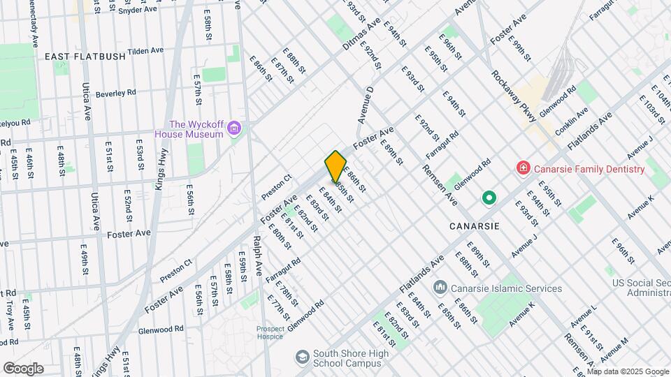544 E 85th St, Unit 2 Map and Location Details