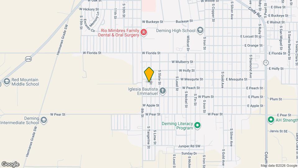 1808 S Lime St Map and Location Details