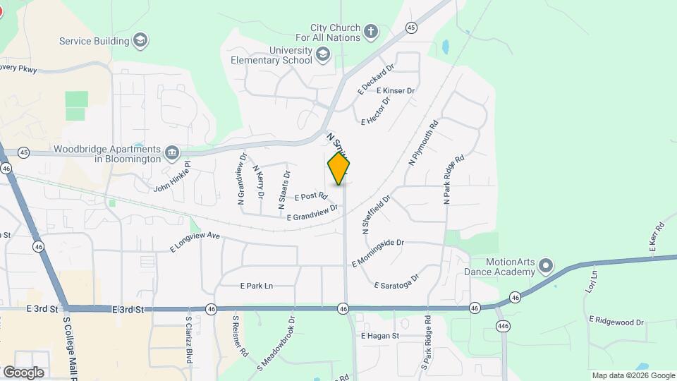 601 N Smith Rd Map and Location Details