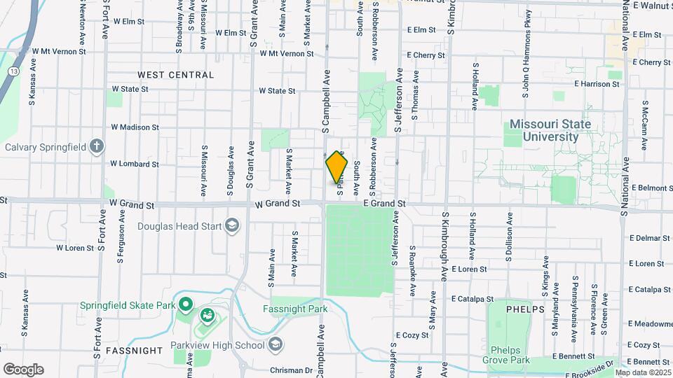 930 S Campbell Ave Map and Location Details