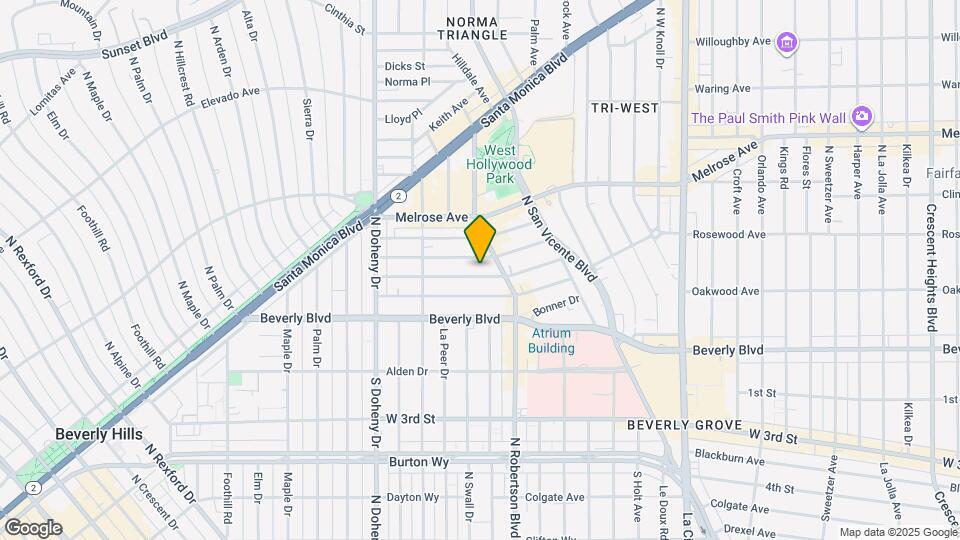 8833 Ashcroft Ave Map and Location Details