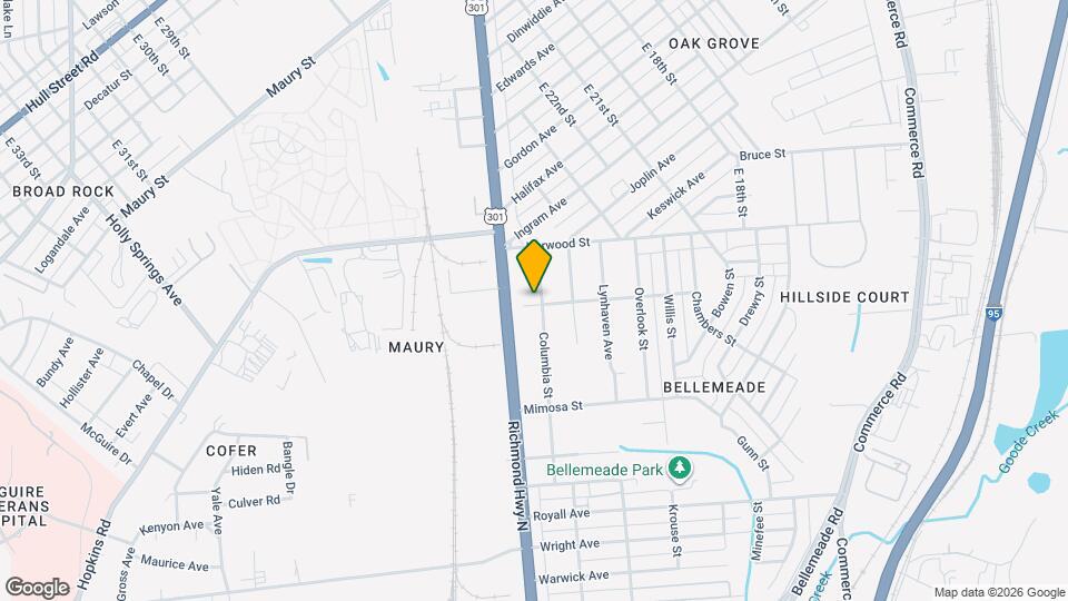 1323 Columbia St Map and Location Details