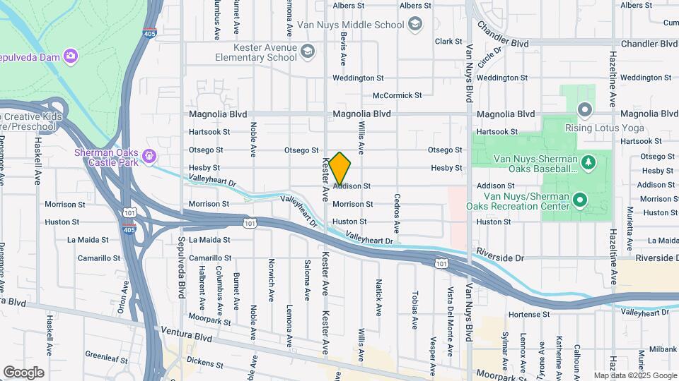 14838 Addison St Map and Location Details