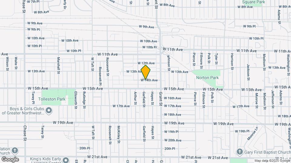 1677 W 14th Ave Map and Location Details