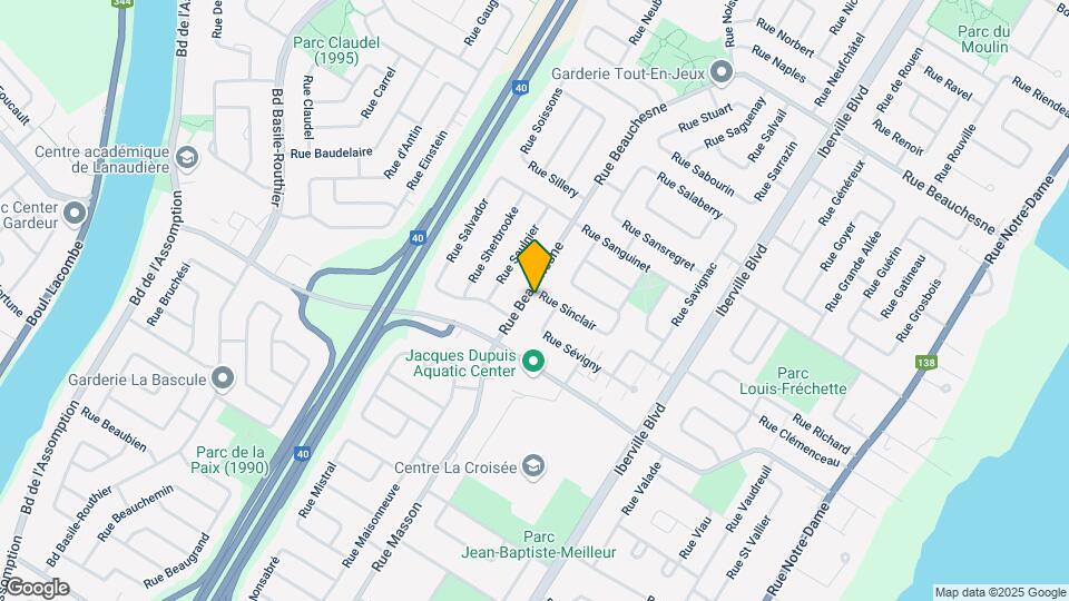 780 Beauchesne Rue Map and Location Details