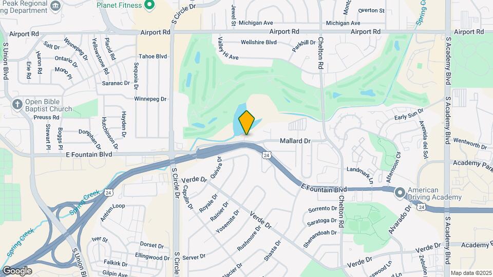 2934 E Fountain Blvd Map and Location Details