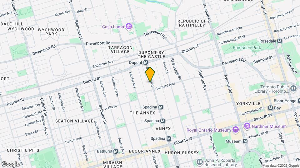 126 Spadina Rd Map and Location Details